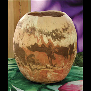 Pinch Pot of Many Colors by Pamela Goddard